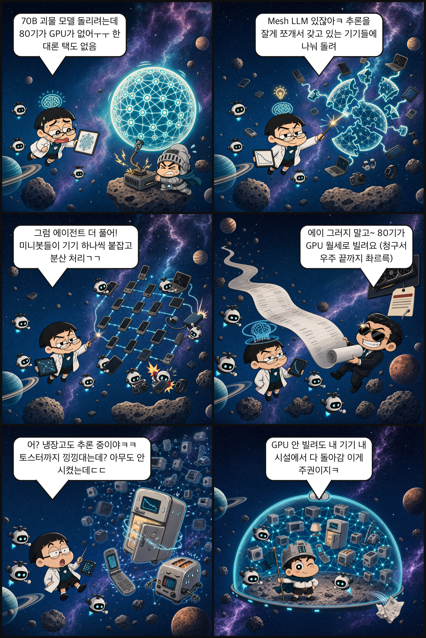80기가 GPU 없이 괴물 굴리기