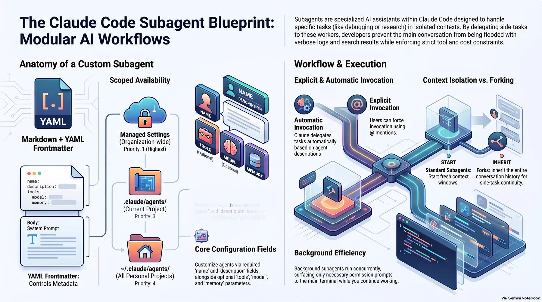 Key-concept summary infographic 1